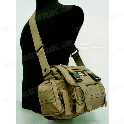 Molle Utility Shoulder Waist Pouch Bag L Coyote Brown