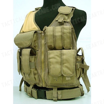 Airsoft Tactical Hunting Combat Vest Coyote Brown