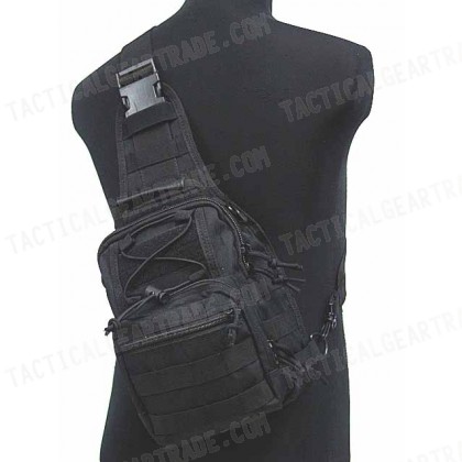 Tactical Utility Gear Shoulder Sling Bag Black S