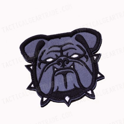 USMC US Marine Corps Bulldog Bull Dog Velcro Patch Black