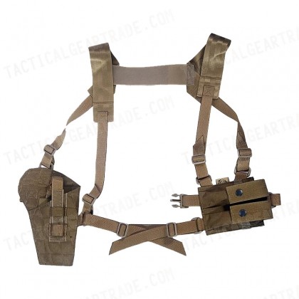 Flyye 1000D Shoulder Pistol Holster w/Mag Pouch Coyote Brown