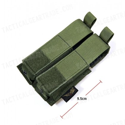 Flyye 1000D Molle Double .45 Pistol Magazine Pouch OD