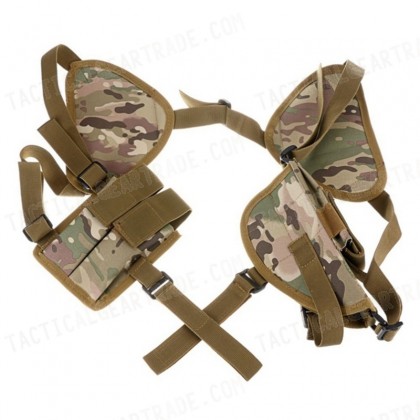 US Army Shoulder Pistol Holster Mag Pouch CP Camo