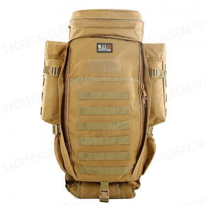 9.11 Tactical Full Gear Rifle Combo Backpack Coyote Brown for