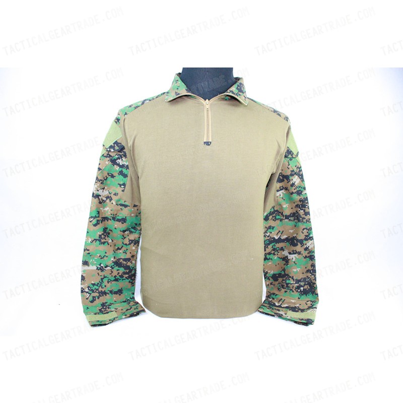 Tactical Combat Shirt Type B Digital Camo Woodland