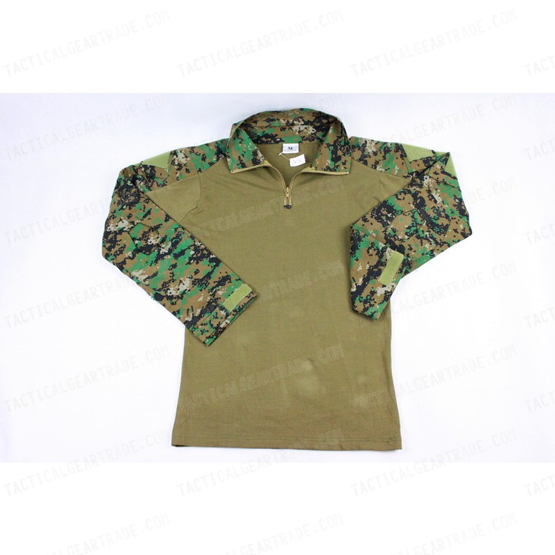 Tactical Combat Shirt Type B Digital Camo Woodland