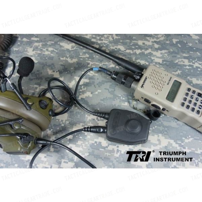 TRI Instrument PRC-152 (UV)  Customer made [PELTOR PTT Original Waterproof Launch Switch] Handy Ptt for PRC-148 / PRC-152