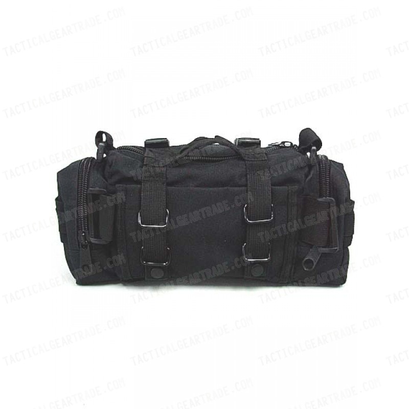 Molle Utility Shoulder Waist Pouch Bag Black