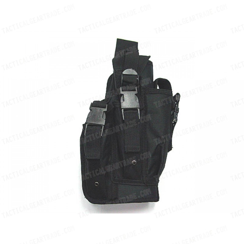 Univeral Drop Leg Large Pistol Frame Holster Black