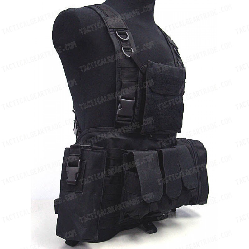 FSBE LBV Load Bearing Molle Assault Vest Black