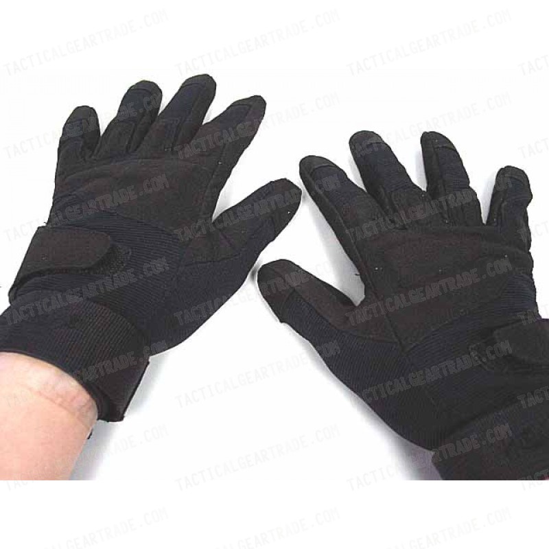 Special Operation Tactical Full Finger Assault Gloves Black