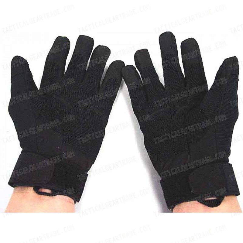 Special Operation Tactical Full Finger Assault Gloves Black