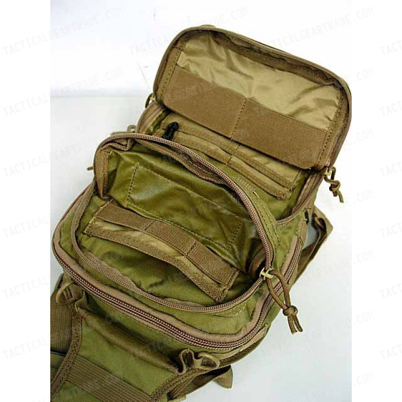 Tactical Utility Gear Shoulder Sling Bag Coyote Brown M