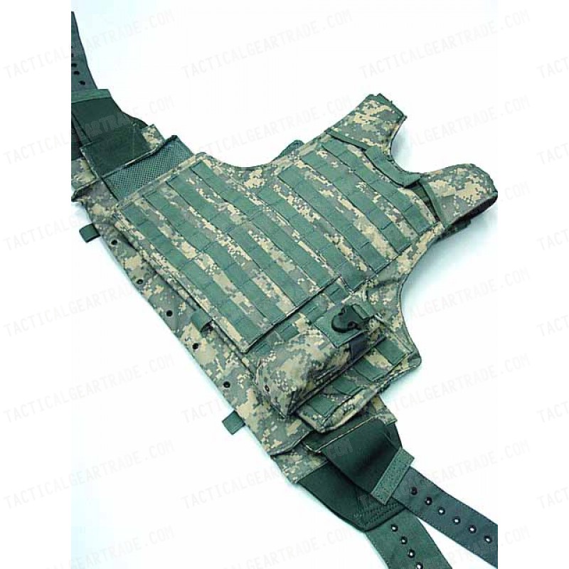 Molle Combat Strike Plate Carrier CIRAS Vest Digital ACU Camo