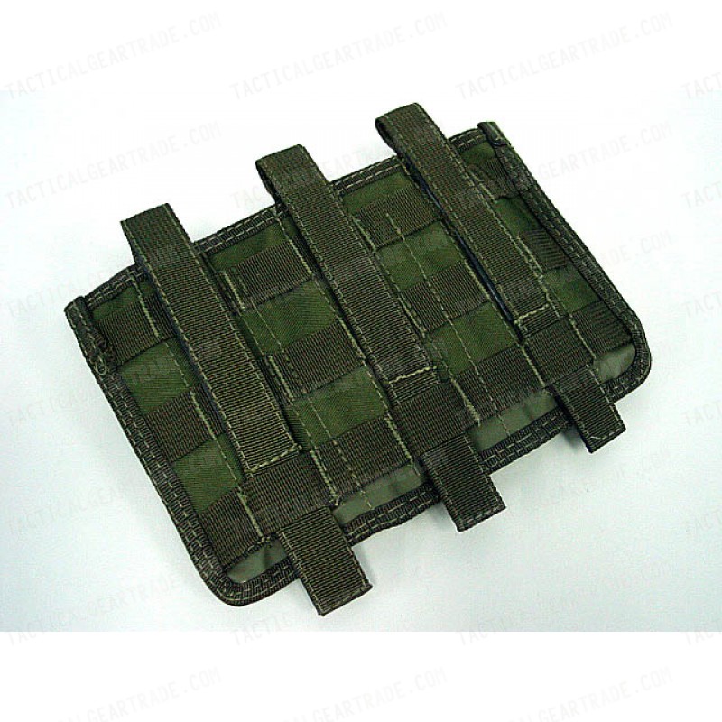 Airsoft Molle Triple Magazine Open Top Pouch OD