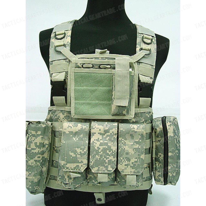 FSBE LBV Load Bearing Molle Assault Vest Digital ACU Camo