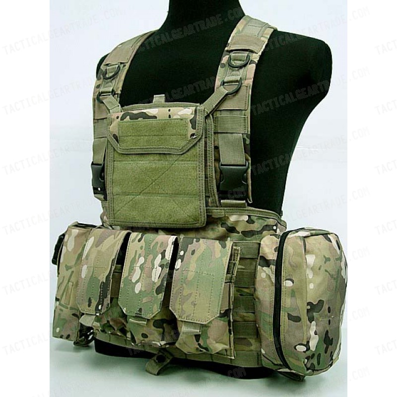 FSBE LBV Load Bearing Molle Assault Vest Multi Camo