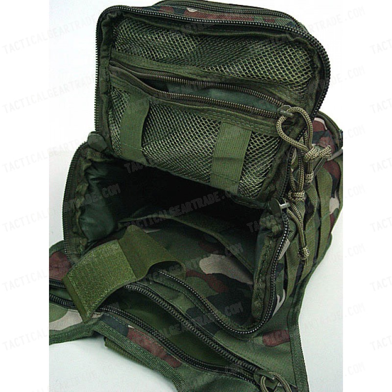 Multi Purpose Molle Gear Shoulder Bag Camo Woodland