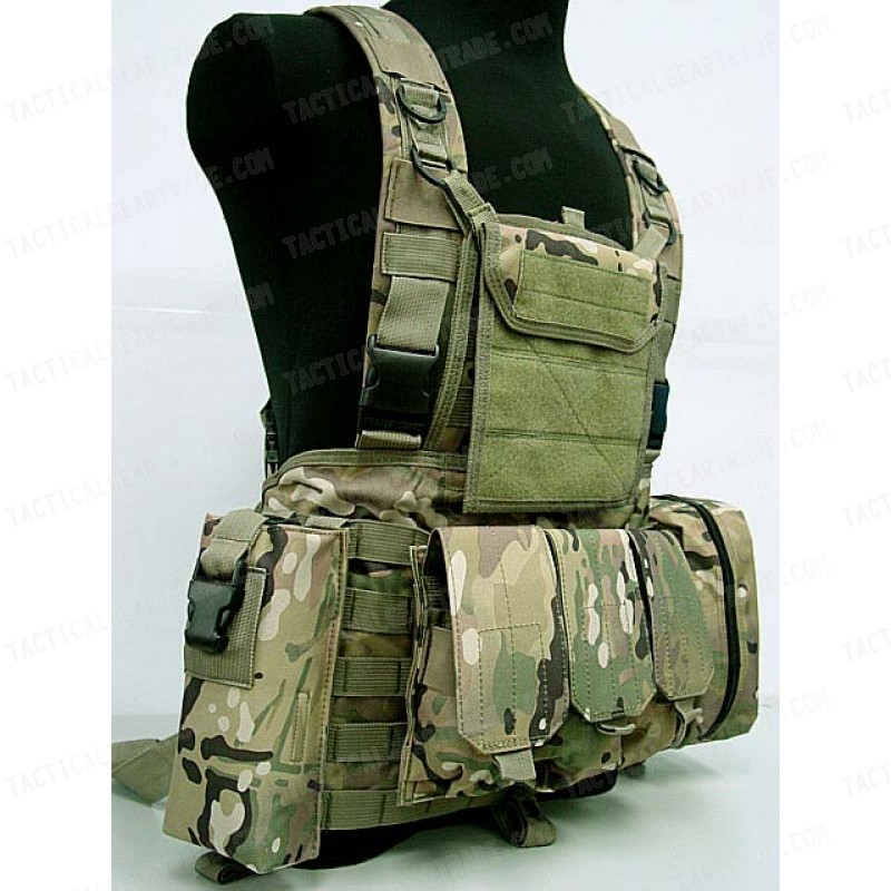 FSBE LBV Load Bearing Molle Assault Vest Multi Camo