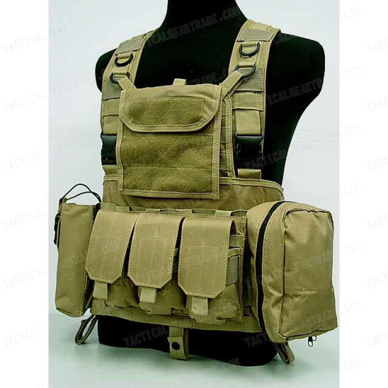 FSBE LBV Load Bearing Molle Assault Vest Coyote Brown