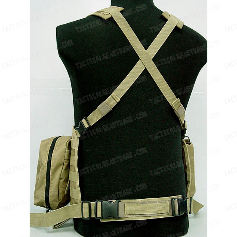 FSBE LBV Load Bearing Molle Assault Vest Coyote Brown