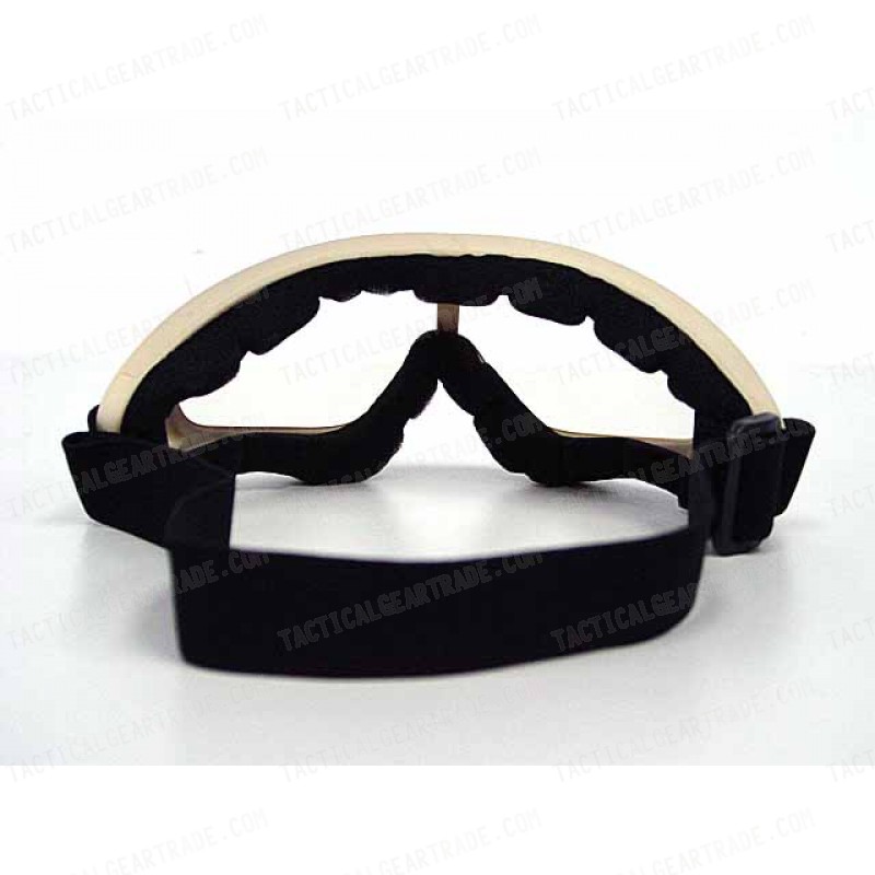 Airsoft UV-X400 Wind Dust Tactical Goggle Glasses Tan