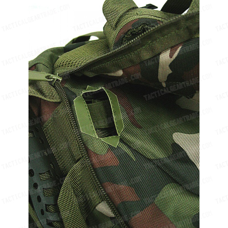 Tactical Molle Patrol Rifle Gear Backpack Camo Woodland