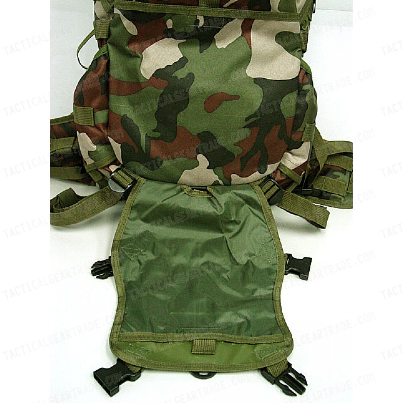 Tactical Molle Patrol Rifle Gear Backpack Camo Woodland