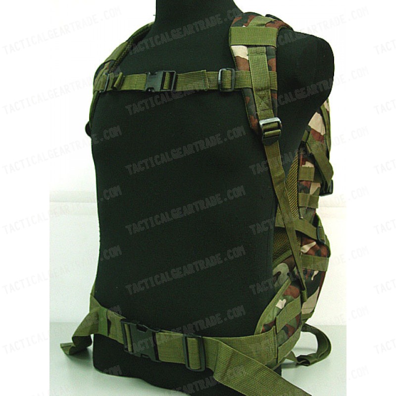 Tactical Molle Patrol Rifle Gear Backpack Camo Woodland