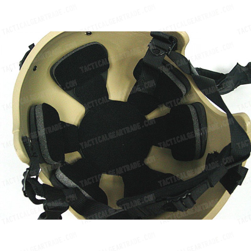 USMC IBH Helmet Tan w/ NVG PVS-7 Goggle Mount