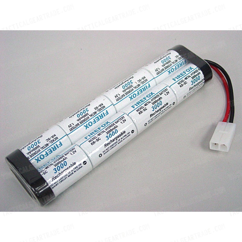 Firefox 9.6V 3000mAh Ni-MH Airsoft Large Type Battery