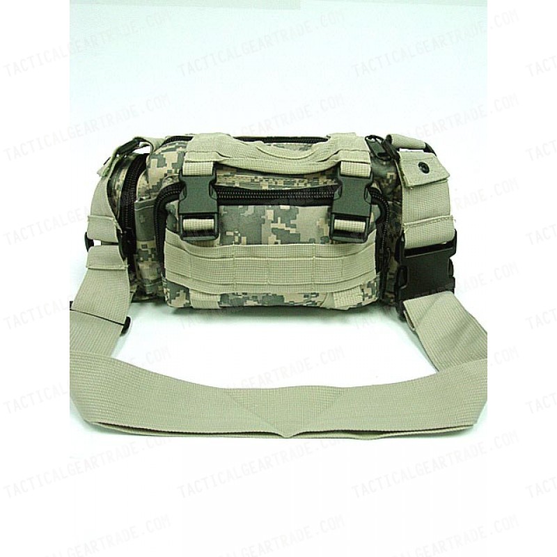 Molle Utility Shoulder Waist Pouch Bag Digital ACU Camo