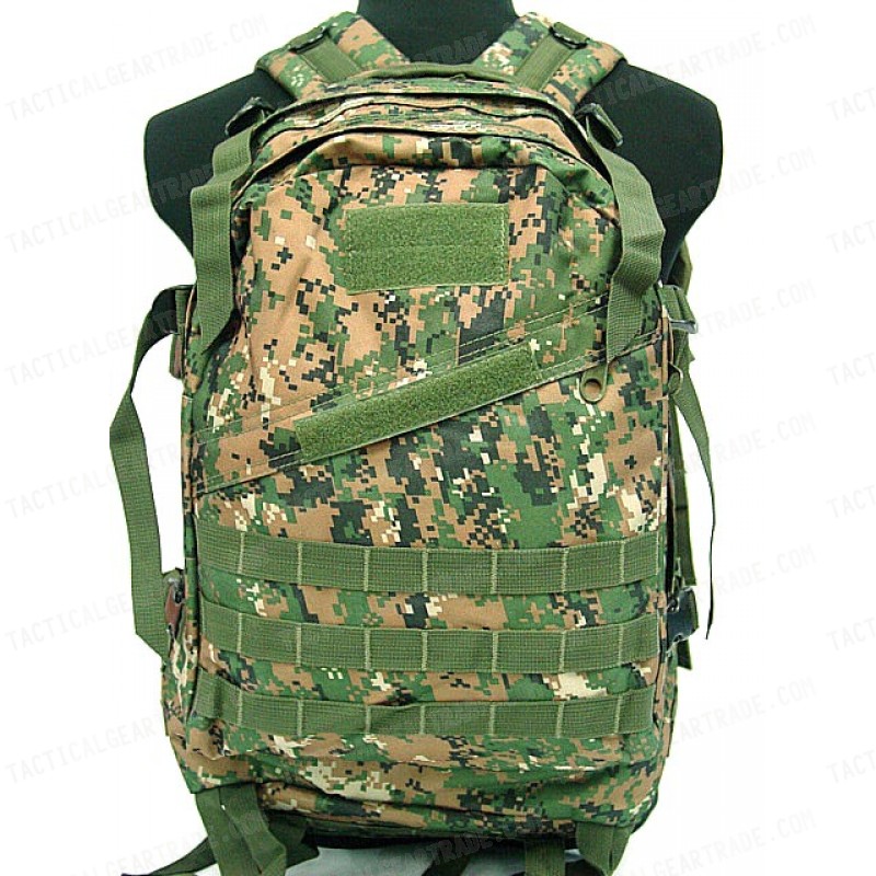 3-Day Molle Assault Backpack Digital Camo Woodland