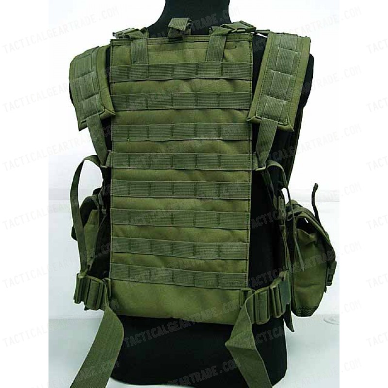 Airsoft Molle Canteen Hydration Combat RRV Vest OD