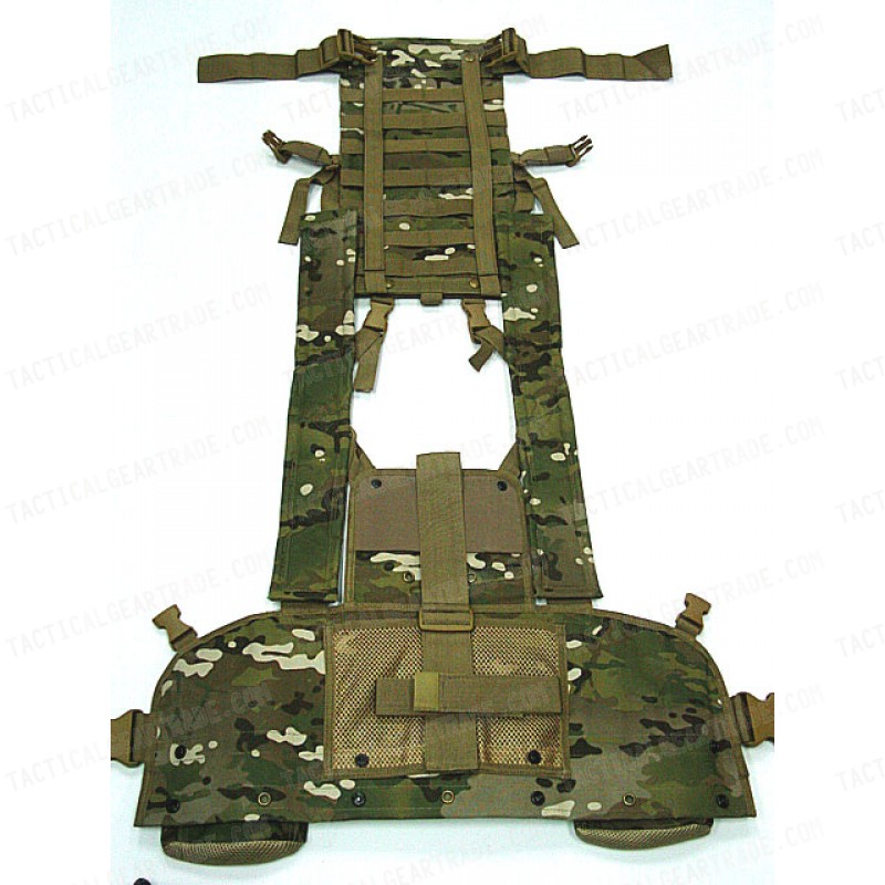 Airsoft Molle Canteen Hydration Combat RRV Vest Multi Camo