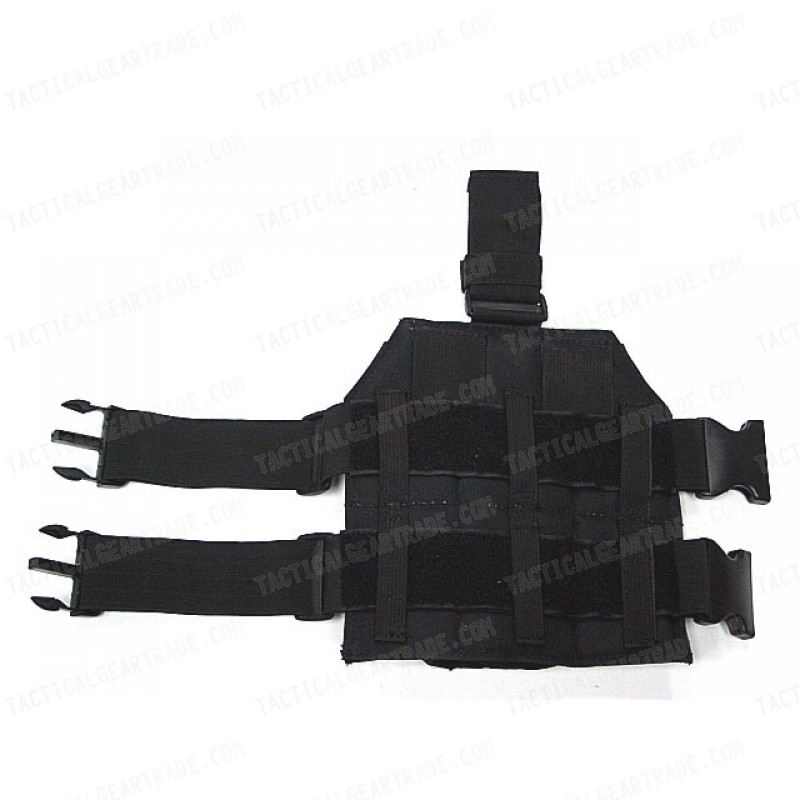 Molle Drop Leg Platform Panel w/Pistol Holster Black