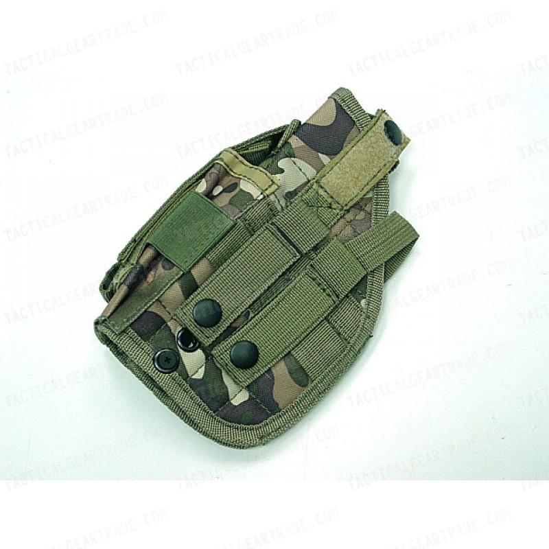 Molle Drop Leg Platform Panel w/Pistol Holster Multi Camo