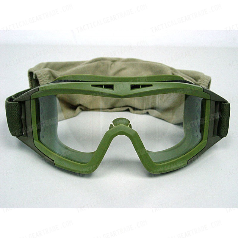 Airsoft Tactical Desert Goggle Glasses with 3 Lens OD