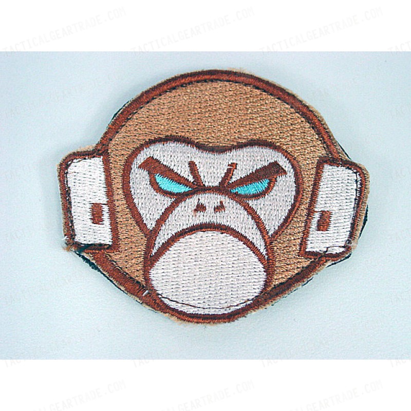 USMC Mil-Spec Angry Monkey Velcro Patch Tan
