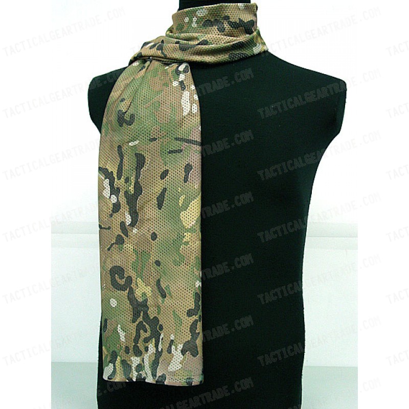 USMC Army Scrim Scarf Face Veil Mask Multi Camo