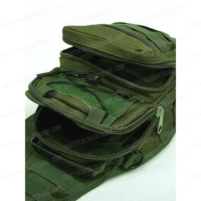 Tactical Utility Gear Shoulder Sling Bag OD S