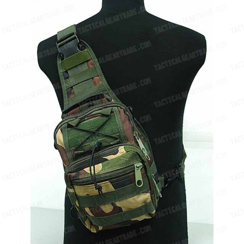 Tactical Utility Gear Shoulder Sling Bag Camo Woodland S for 15.74 Tacticalgeartrade uk