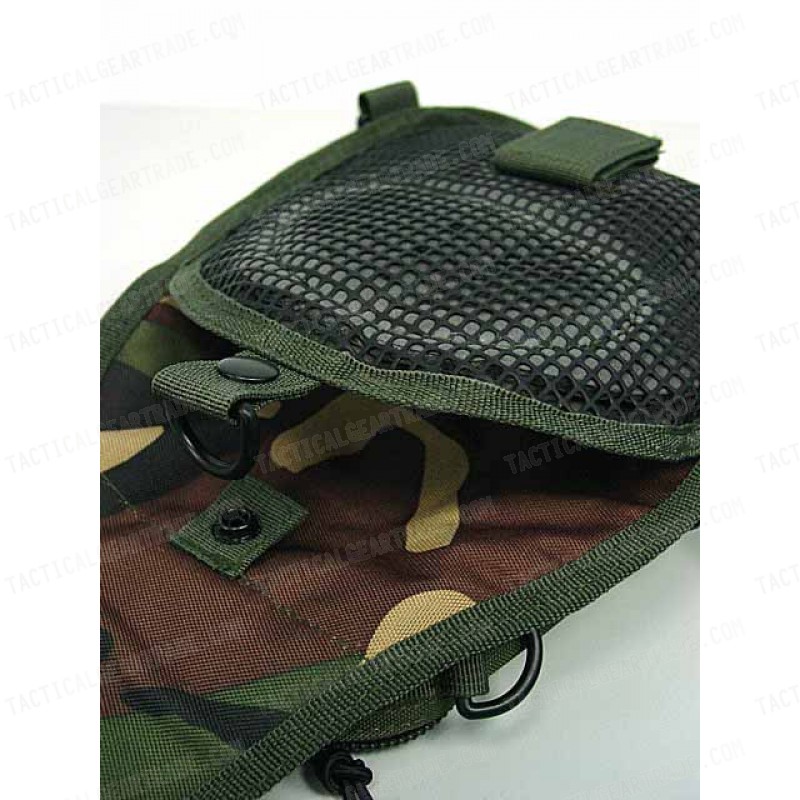 Tactical Utility Gear Shoulder Sling Bag Camo Woodland S