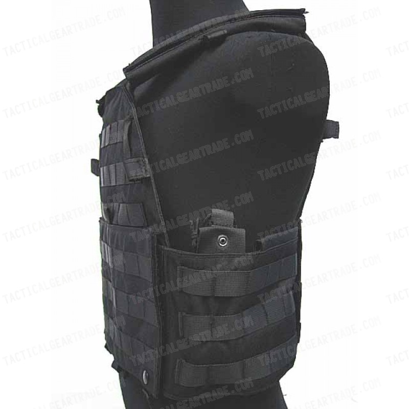 Tactical Molle Recon Plate Carrier Vest Black