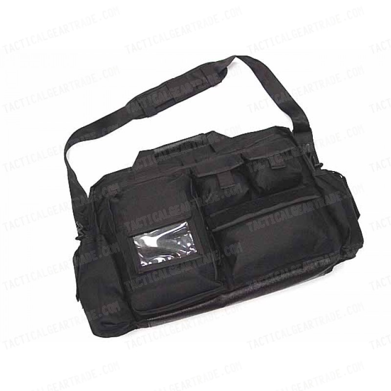 Airsoft Utility Briefcase Shoulder Bag Black