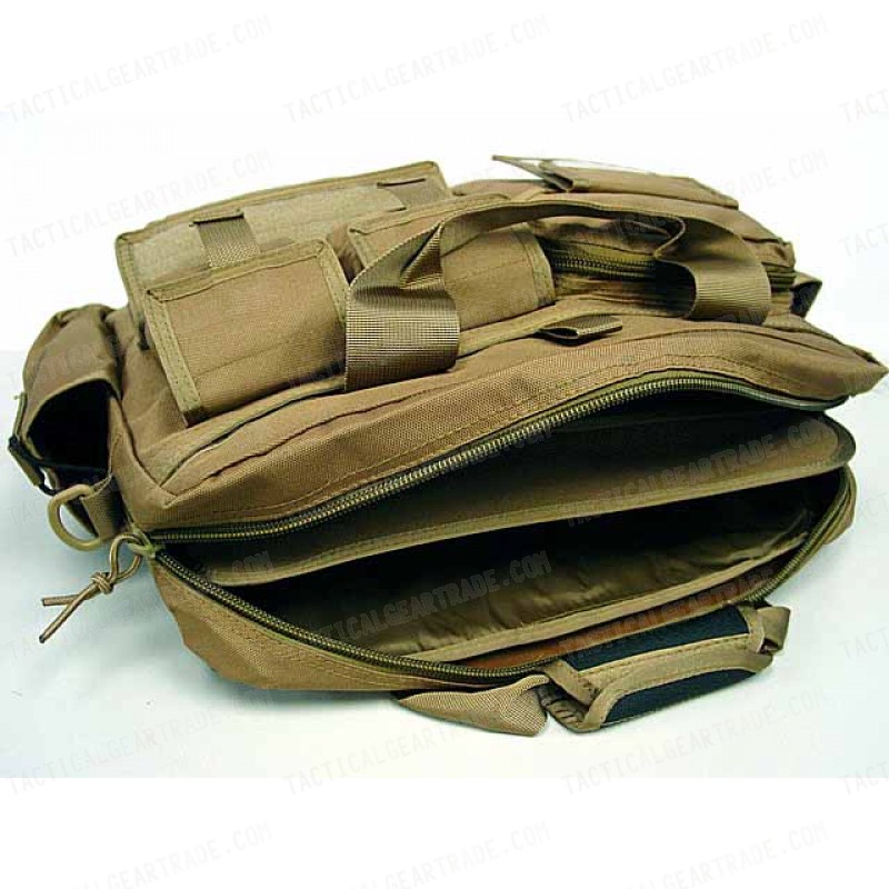 Airsoft Utility Briefcase Shoulder Bag Coyote Brown