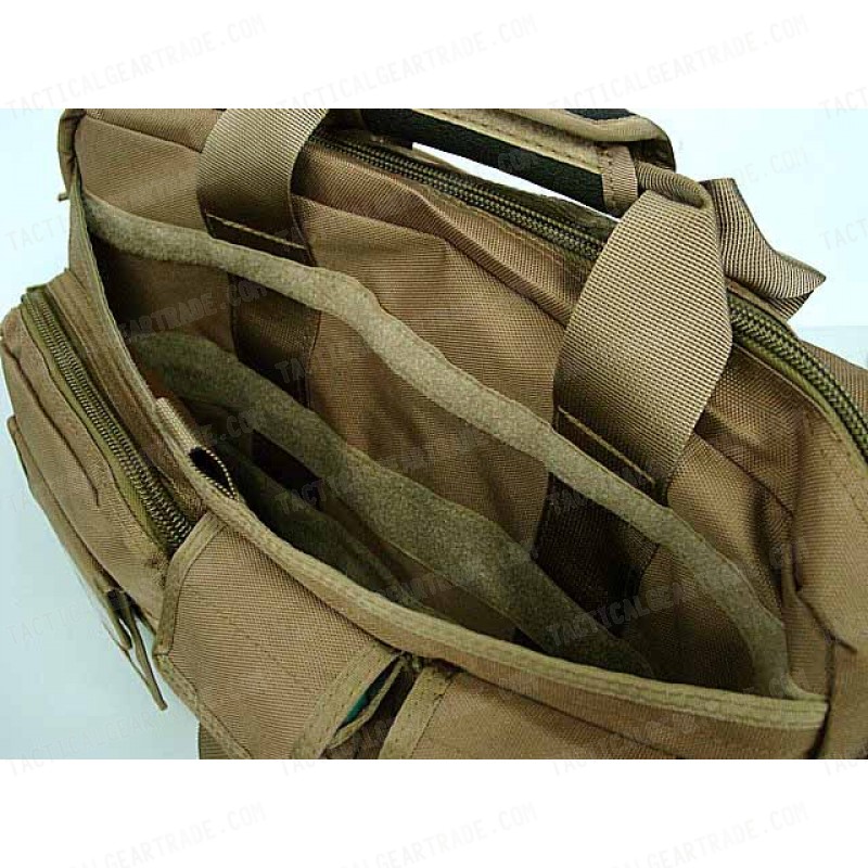 Airsoft Utility Briefcase Shoulder Bag Coyote Brown