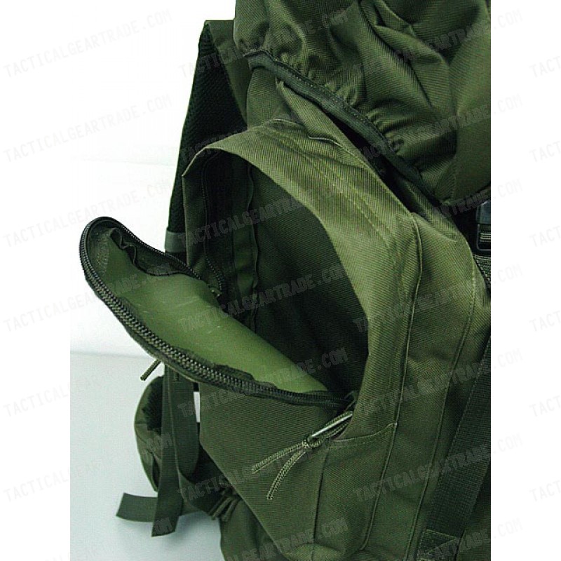 65L Combat Rucksack Camping Backpack OD