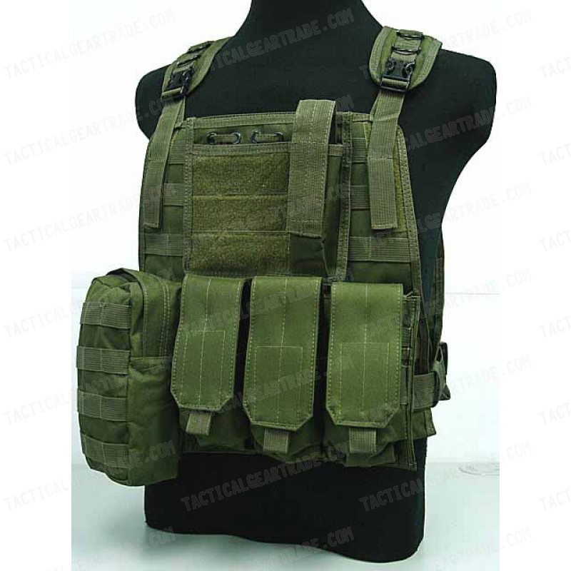 US Marine Assault Molle Plate Carrier Vest OD