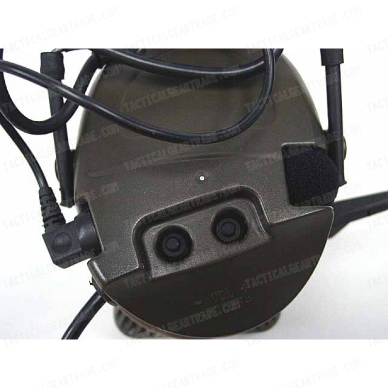 Element Comtac I Style Headset OD for ICOM PTT 2 Pin Radio - Z054 & Z113 (PTT)